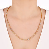 2.15 Carat Natural Diamond Eterna Design Necklace