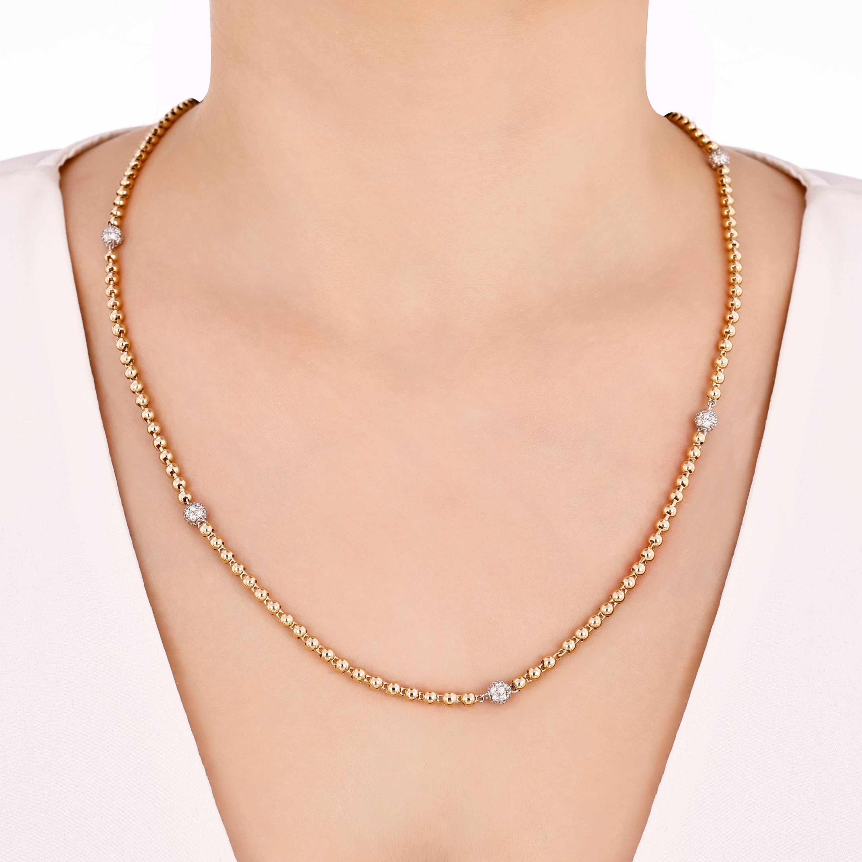 2.15 Carat Natural Diamond Eterna Design Necklace