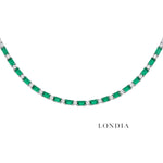 2.15 Ct. Natural Diamond and 9.65 Ct. Natural Emerald Necklace