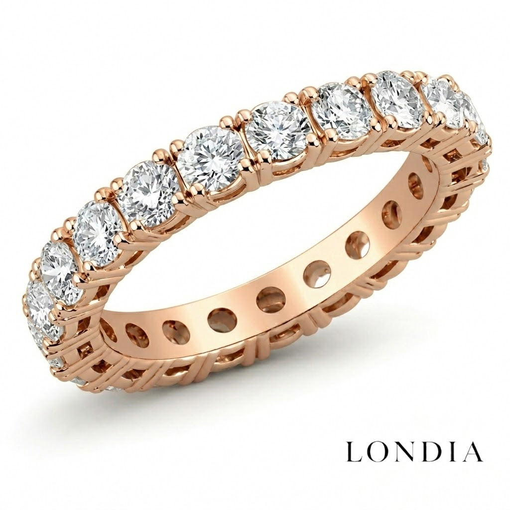 2.20 Carat Diamond Eternity Ring in 14K Solid Gold