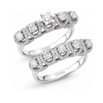 Natural Diamond Wedding Ring Set