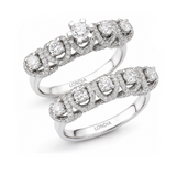 Natural Diamond Wedding Ring Set