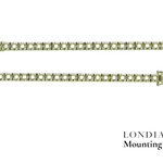 2.30 Mm 2.50 Ct. Mounting Statement Tennis Bracelet 14K Gold