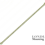 2.30 Mm 2.50 Ct. Mounting Statement Tennis Bracelet 14K Gold