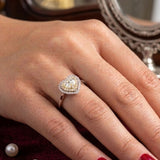 2.35 Ct. Natural Diamond Heart Design Jewelry Set in 14K Gold