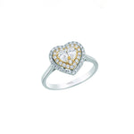 2.35 Ct. Natural Diamond Heart Design Jewelry Set in 14K Gold