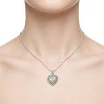 2.35 Ct. Natural Diamond Heart Design Jewelry Set in 14K Gold