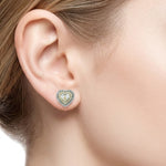 2.35 Ct. Natural Diamond Heart Design Jewelry Set in 14K Gold