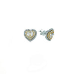 2.35 Ct. Natural Diamond Heart Design Jewelry Set in 14K Gold