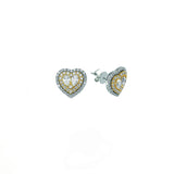 2.35 Ct. Natural Diamond Heart Design Jewelry Set in 14K Gold