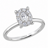 2.35 Carat Natural Diamond Magic Oval Bridal Set