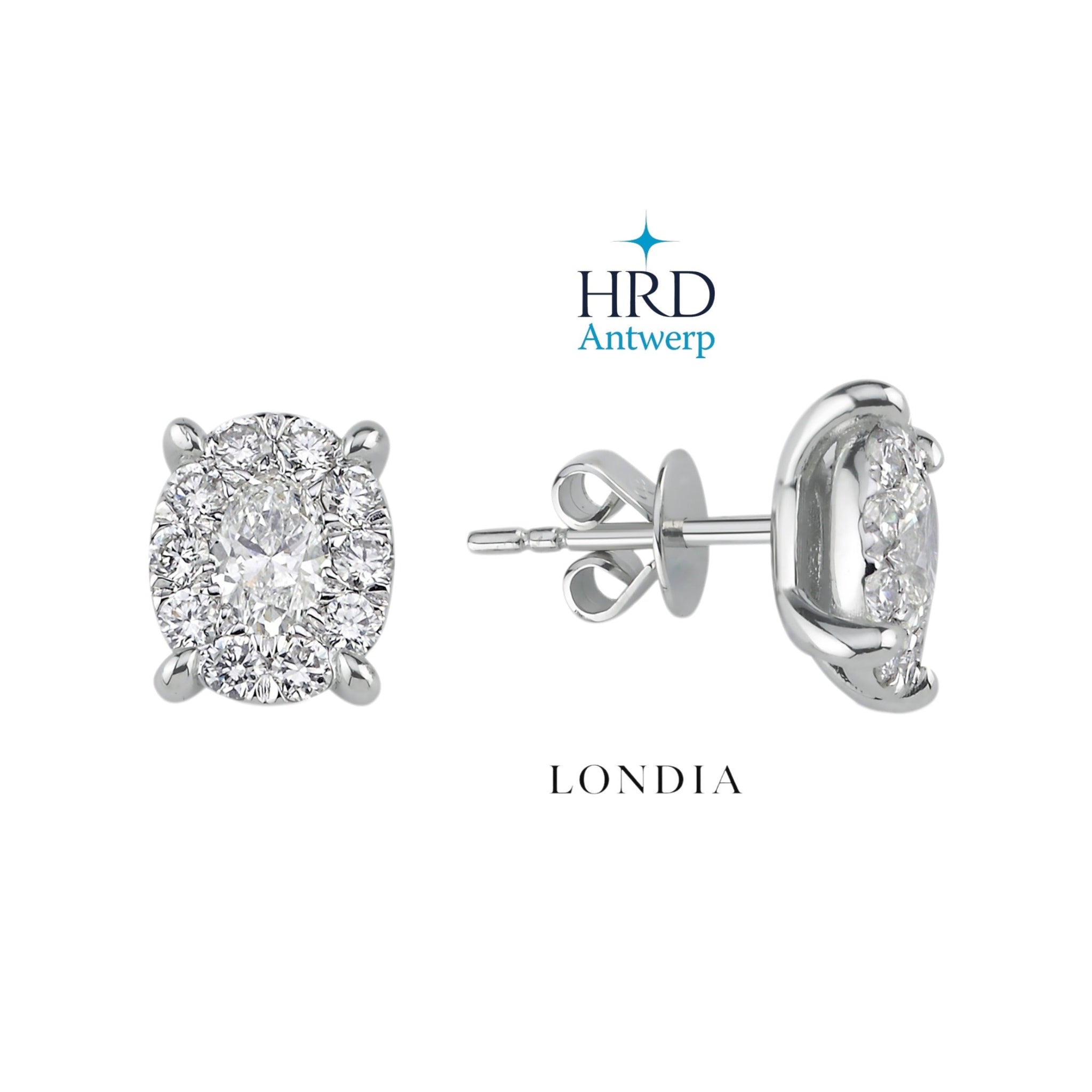2.35 Carat Natural Diamond Magic Oval Bridal Set