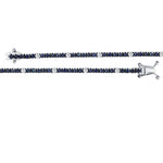 2.35 Carat Natural Sapphire and 0.40 Carat Natural Diamond Tennis Bracelet