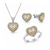 2.35 Ct. Natural Diamond Heart Design Set