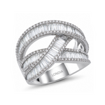 Baguette Diamond Line Design Ring
