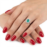 2.40 Carat Natural Diamond & Emerald Set