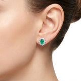 2.40 Carat Natural Diamond & Emerald Set