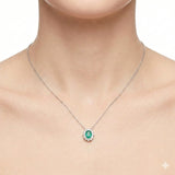 2.40 Carat Natural Diamond & Emerald Set