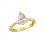 Pear Cut Diamond Solitaire Ring
