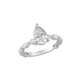 Pear Cut Diamond Solitaire Ring