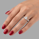 2.45 Ct. Natural Pear Diamond Marquise Design Solitaire Ring