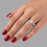 2.45 Ct. Natural Pear Diamond Marquise Design Solitaire Ring