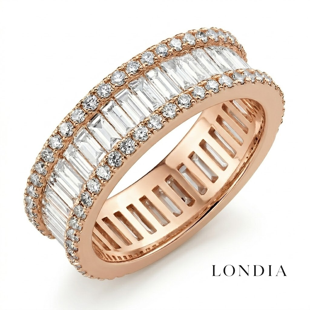 2.50 Carat Diamond Full Eternity Ring in 14K Solid Gold