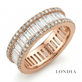 2.50 Carat Diamond Full Eternity Ring in 14K Solid Gold