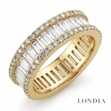 2.50 Carat Diamond Full Eternity Ring in 14K Solid Gold