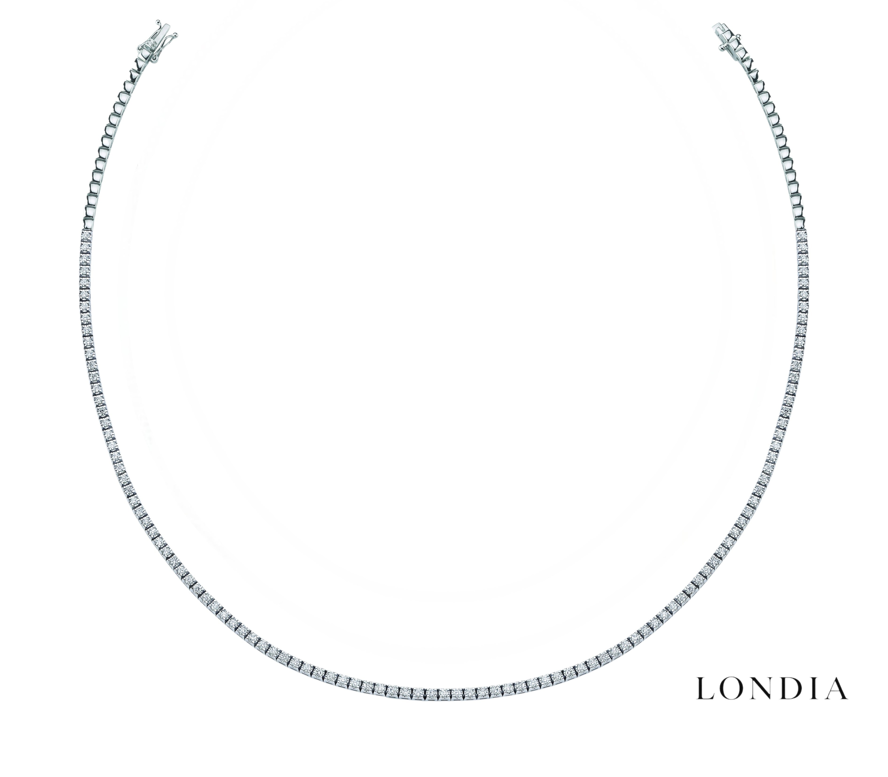 2.50 Carat Diamond Tennis Necklace 