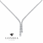 2.50 Carat Natural Diamond Clair Graduated Tennis Necklace
