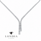 2.50 Carat Natural Diamond Clair Graduated Tennis Necklace