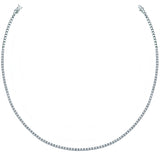 2.50 Carat Natural Diamond Clair Tennis Necklace