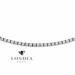 2.50 Carat Natural Diamond Clair Tennis Necklace