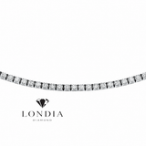 2.50 Carat Natural Diamond Clair Tennis Necklace