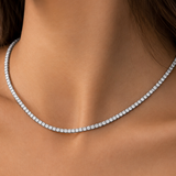 2.50 Carat Natural Diamond Classic Tennis Necklace