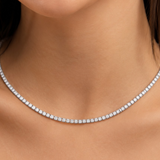 2.50 Carat Natural Diamond Classic Tennis Necklace