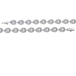 2.60 Carat Natural Diamond Designer Tennis Bracelet