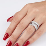 Baguette Diamond Line Design Ring