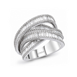 Baguette Diamond Line Design Ring