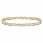2.80 Carat Natural Diamond Baguette Design Tennis Bracelet