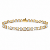 2.80 Carat Natural Diamond Baguette Design Tennis Bracelet