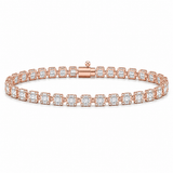 2.80 Carat Natural Diamond Baguette Design Tennis Bracelet