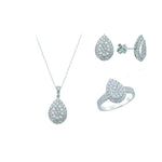 2.85 Ct. Natural Diamond Designer Jewelry Set in 14K Gold