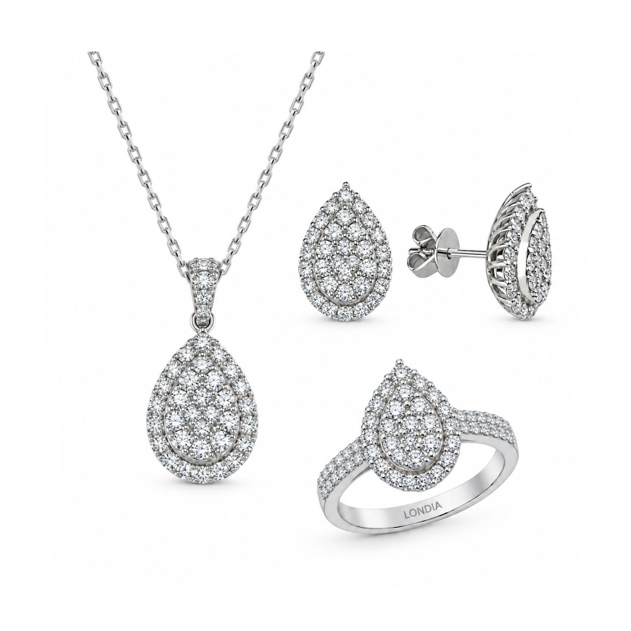 2.85 Ct. Natural Diamond Coronet Design Set
