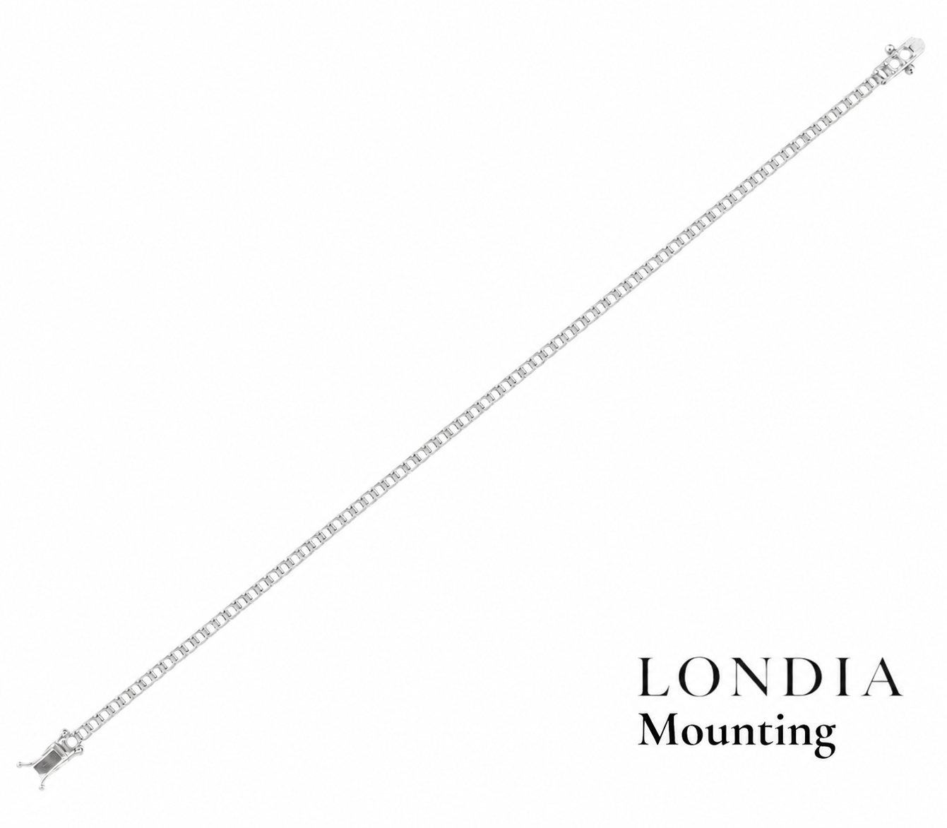 2,00 Mm 2.95 Ct. Mounting Superlight Tennis Bracelet 14K Gold