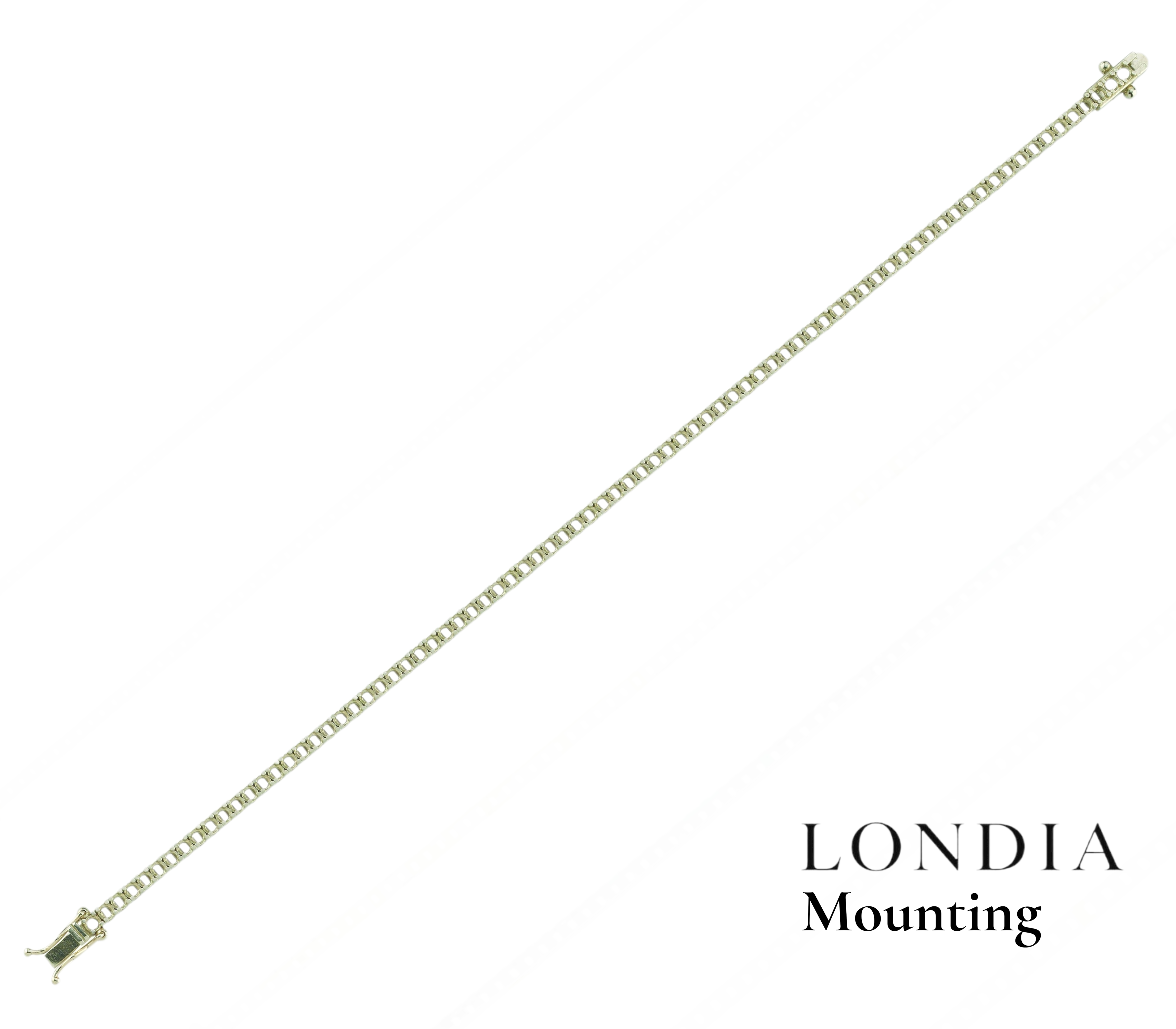 2,00 Mm 2.95 Ct. Mounting Superlight Tennis Bracelet 14K Gold