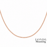 2,00 Mm 7,40 Ct. Mounting Superlight Tennis Necklace 14K Gold