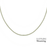 2,25 Mm 9,25 Ct. Mounting Superlight Tennis Necklace 14K Gold