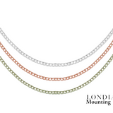 2,25 Mm 9,25 Ct. Mounting Superlight Tennis Necklace 14K Gold